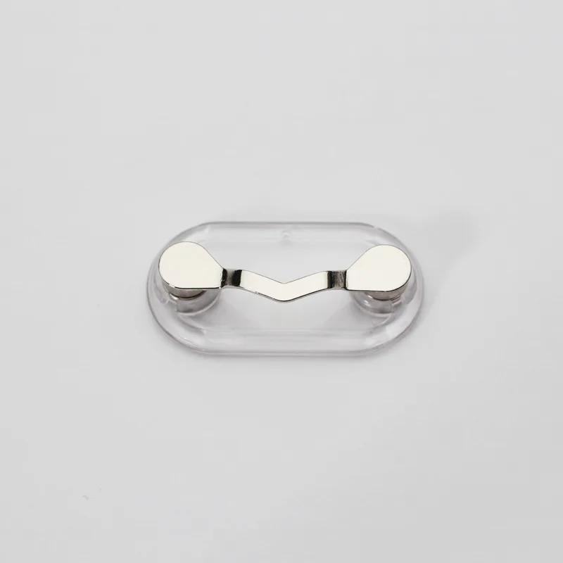 Multi-function Portable Magnetic Eyeglass Clips Holder Hang Brooches Pin Zinc Alloy Magnet Glasses Headset Line Metal Buckle