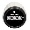 52mm Digital Hour Meter Gauge 0‑99999.9H Black Dial 7 Color Backlight IP67 Waterproof DC 9‑32V for Marine Boat