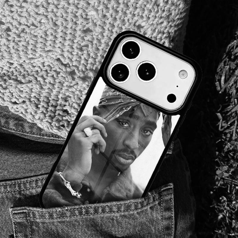 Tupac 2pac Shakur soft Phone Case For iPhone 17 AIR 16 Pro Max 15 14 Pro 11 12 13 Shockproof Silicone Cover