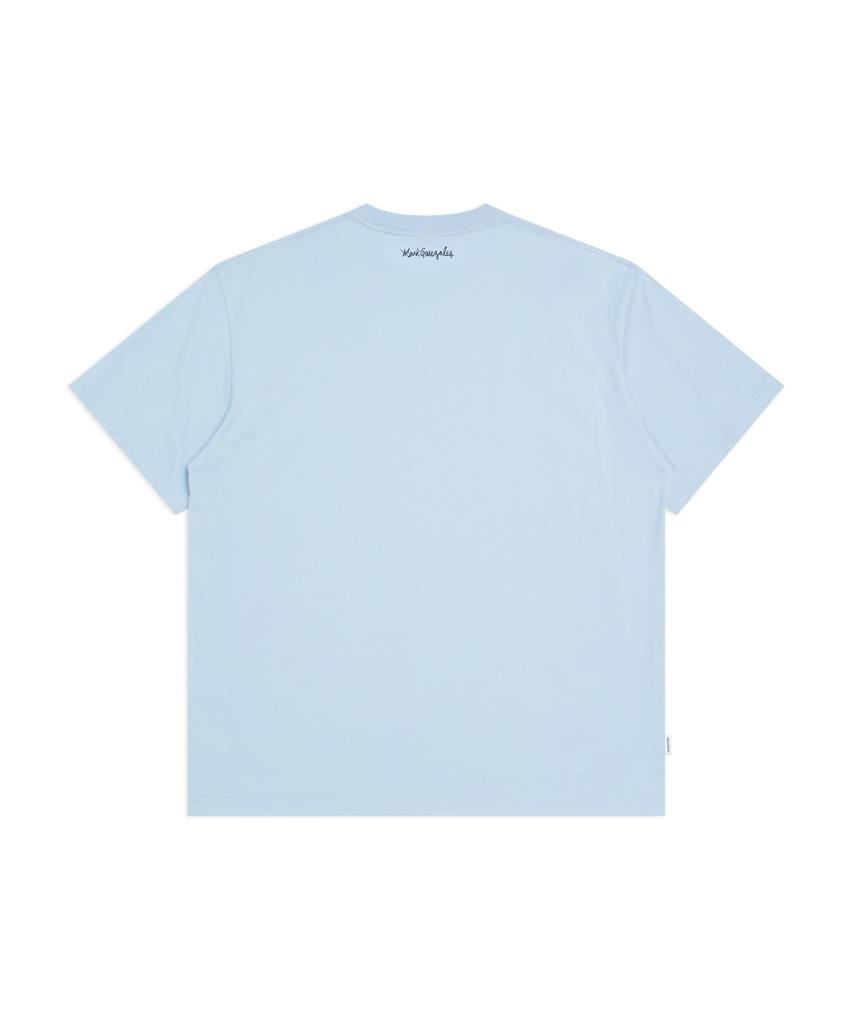 MARK GONZALES Angel Wappen Short Sleeve T-Shirt - Sky Blue