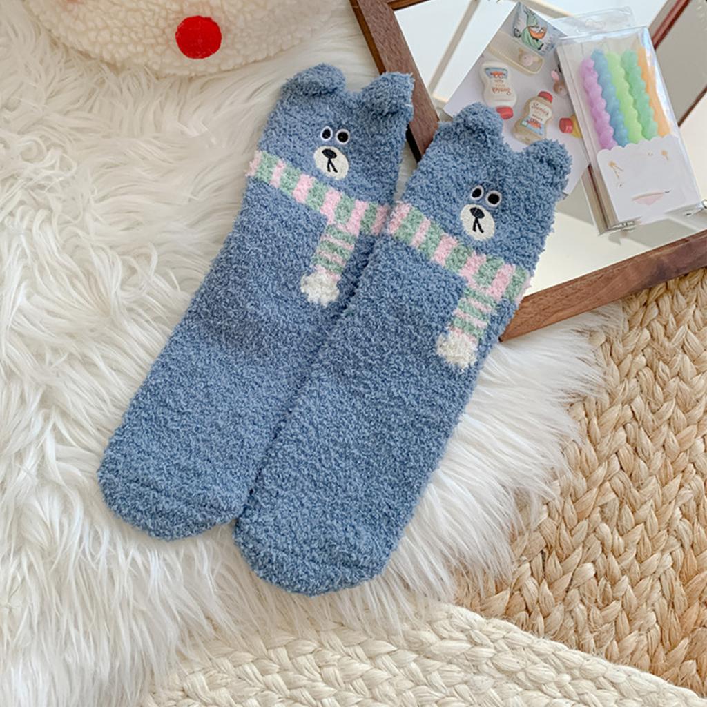 Women's Coral Velvet Socks, Children's Mid Tube Warm Floor Socks, Thickened And Velvet Socks