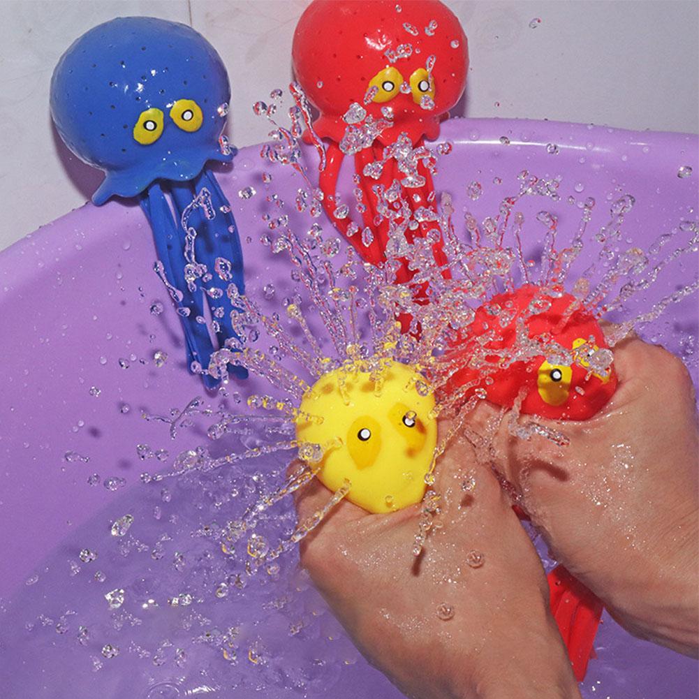 Baby Badspeelgoed Spons Waterabsorberende Octopus Knijpbaar Stressverlichtend Speelgoed Zomer Zwemmen Spelen Water Badspeelgoed Voor Kinderen