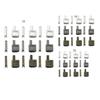 Zipper Repair Kit: Insert Pin, Zipper Head, U-Code, I-Code, Top Stop