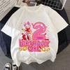 Summer Breathable T-shirts Short Sleeves Shirt Gift Sonics New Pink T-shirt for Girls Birthday Number 1-9 Cute Cartoon White Tee