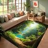 3D Stream Valley Water Carpet Mat Rug Home Decoration Living Room Bedroom Floor Decor Nature Forest Creek Scene Non Slip Rugs