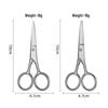 Stainless Steel Men's Beard and Eyebrow Grooming Scissors Set