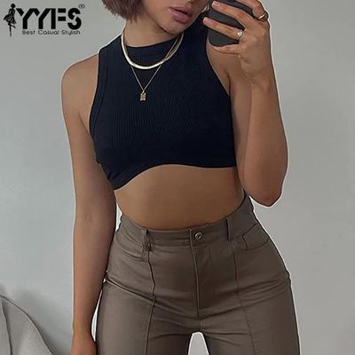 Women's Fashion Casual Summer Spring Solid Color Print Sleeveless O-Neck Blouses & Shirts