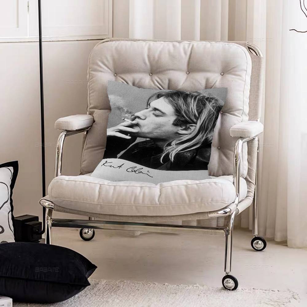 Горячие K-Kurts C-Cobains Певец Подушка Подарок Домашний Офис Декор Подушка Спальня Диван Автомобиль Наволочка Чехол для Подушки 12x12Inch