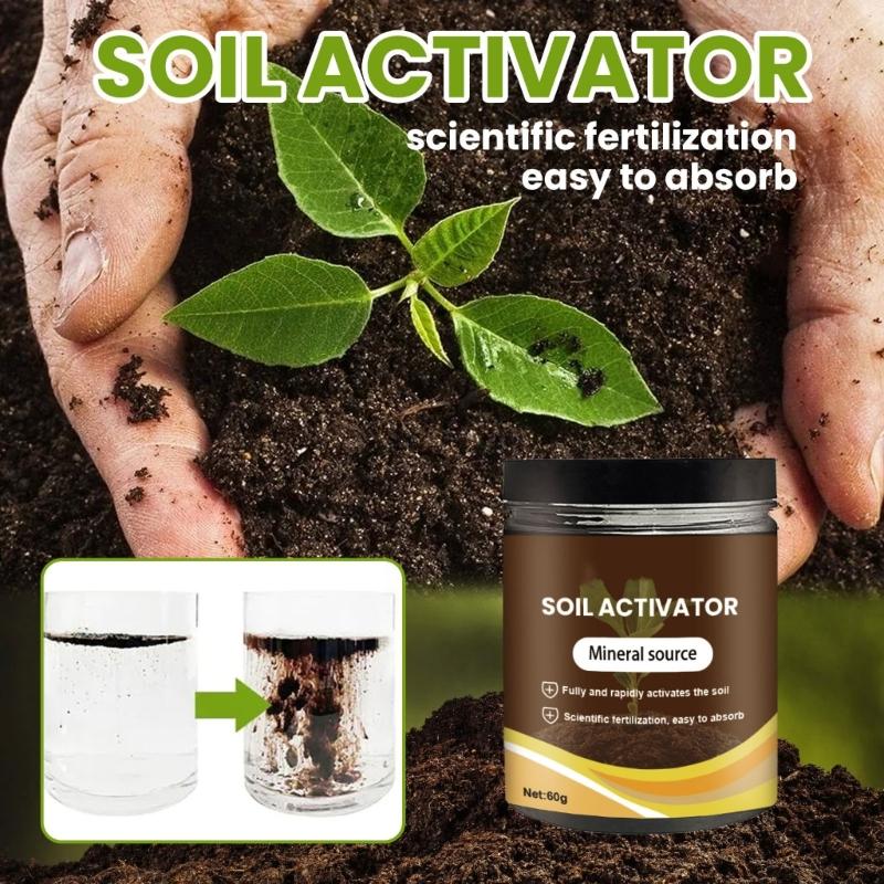 60/120g Soil Activated Treasure Soil Activators Potting Soil Seedling Compost for Garden Plant Rooting Landscaping