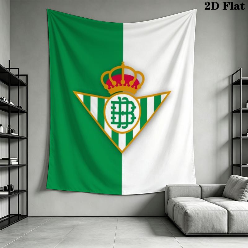 Real Betis Wall Tapestry Aesthetic Wall Hanging Printed Fabric Blanket Decorative Tapestries for Bedroom Living Room Home Decor
