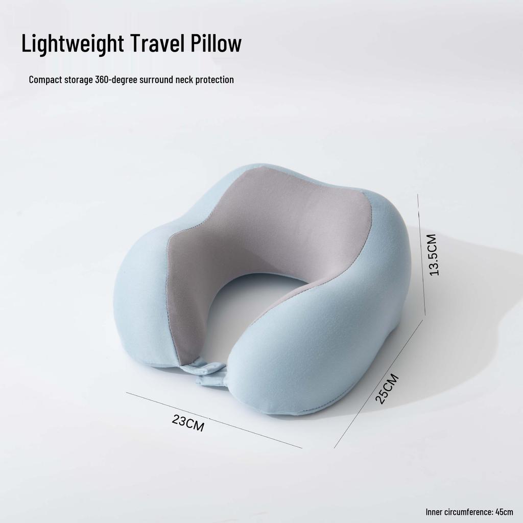 Memory Foam U-Shaped Travel Neck Pillow for Airplane and Cervical Support