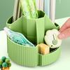 Multifunctional Rotating Desk Organizer Spacious Storage For Pens Scissors School Office Supplies