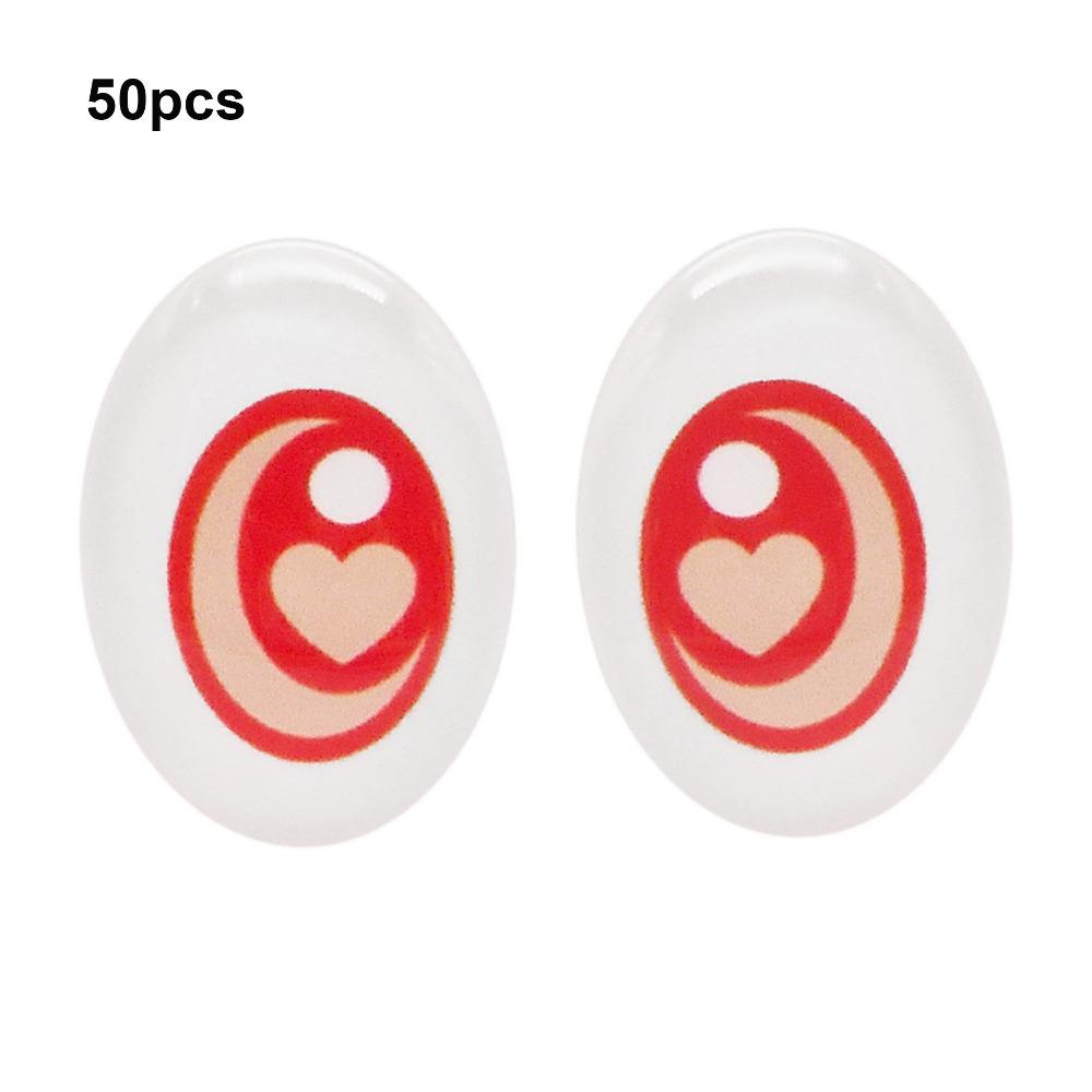 50pcs Crystal Simulation Doll Glass Eyeballs High Transparency Dolls Makeup Accessories 10
