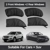 Breathable Car Side Window Anti-Mosquito Net Sunshade Curtain Heat Insulation Privacy Protection For Driving