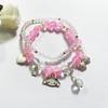 Cute Cinnamoroll & Heart Bow Sanrio Bead Bracelet for Girls