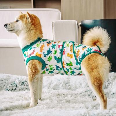Breathable Dog Recovery Suit Warm High Elasticity Dog Sterilization Suit Comfort Fit Dog Anxiety Vest Machine Washable