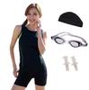 LE MODE De Toi Mode De Made In Japan Fitness Swimsuit for Separate Swim Cap Prevents Swimwear from Turning Over C-go3SCMB122 (Le Toi) Women, Goggles,