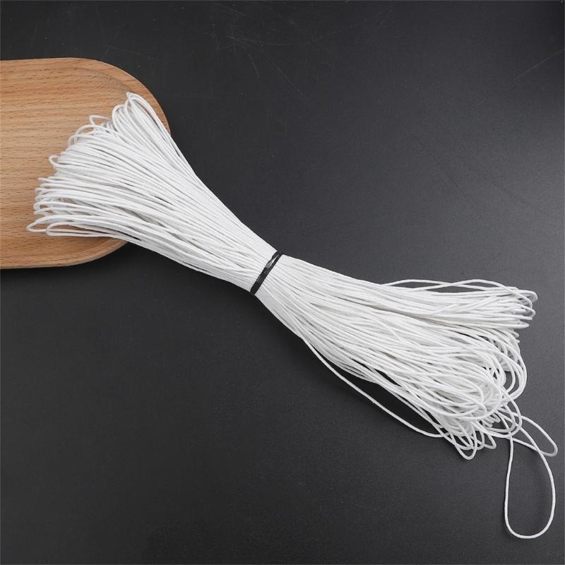 65.61yardX1mm Waxed Cotton Braiding Thread Weaving String for Handmade Bracelets Necklaces Jewelry Making Accessories