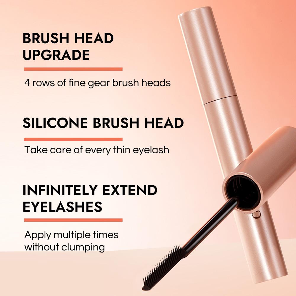 GECOMO Long-lasting Mascara Natural Curl Volume Not Easy To Smudge Detailed Combing Of Eyelashes