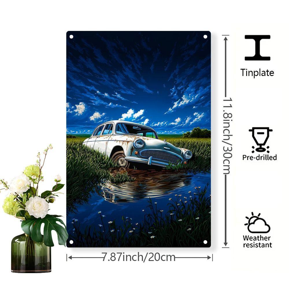 Lada Retro Metal Tin Sign Garage Wall Decor Vintage Car