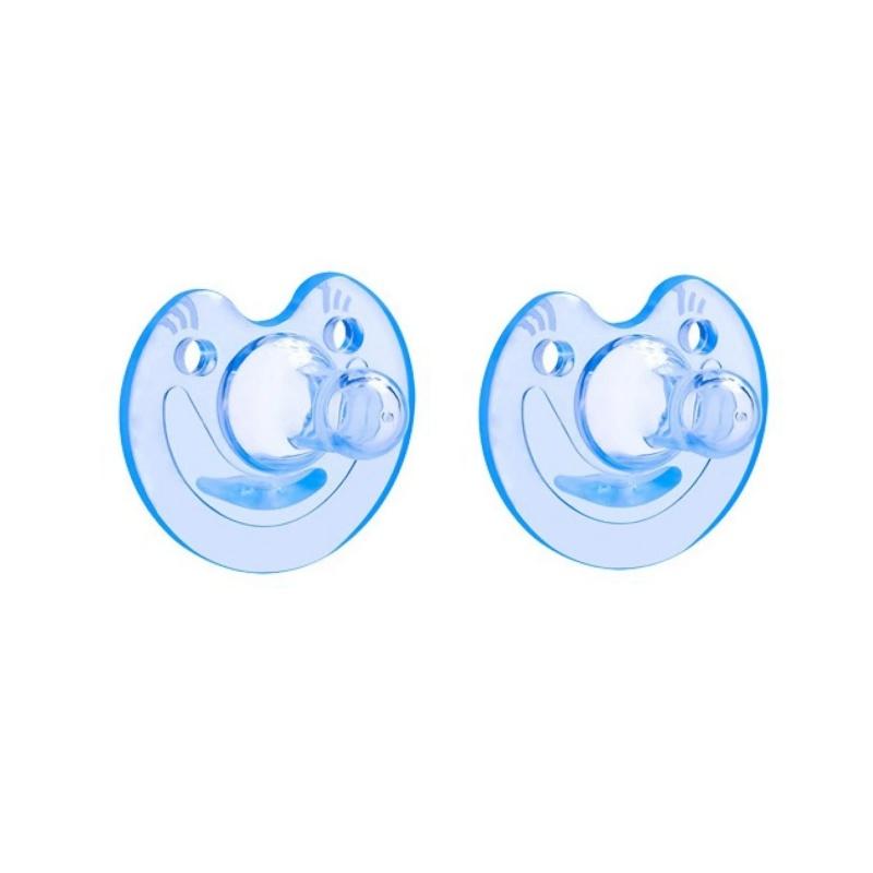 0-3 Years Silicone Round Pacifier Baby Teether Bear Smiley Cat Silicone Pacifier Bisphenol Free Perfect Gift for Newborns