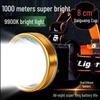 Ultra-Bright Rechargeable LED Headlamp: Long-Throw, Waterproof, Night Fishing & Mining Light with Extended Battery Life