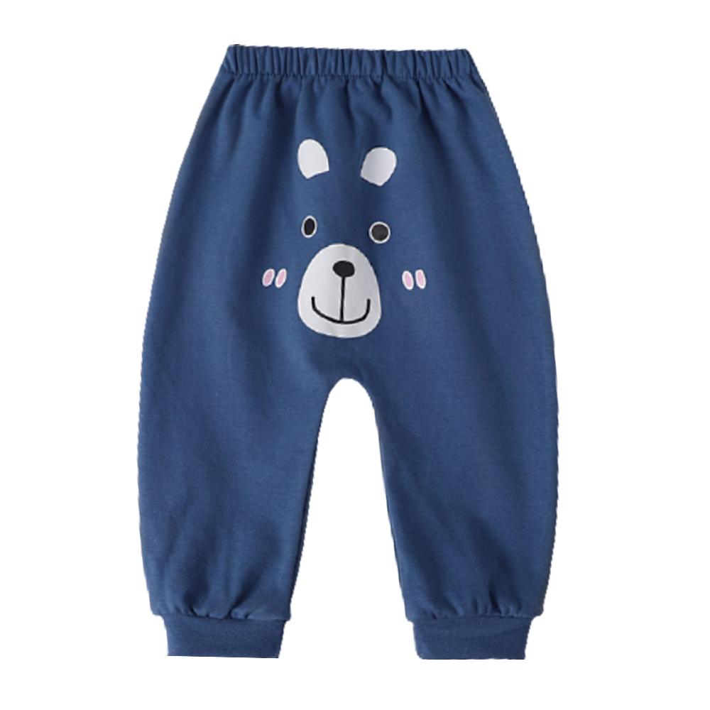 Kawaii Cartoon Gedruckt Baby Jungen Mädchen Lange Hosen Hohe Taille Casual Harem Hosen