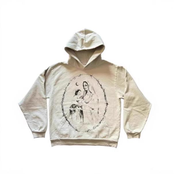 European and American trendy brand hip hop Kanye American trend high street fashion 3D printing fleece hooded sweater hoodie Hoodie