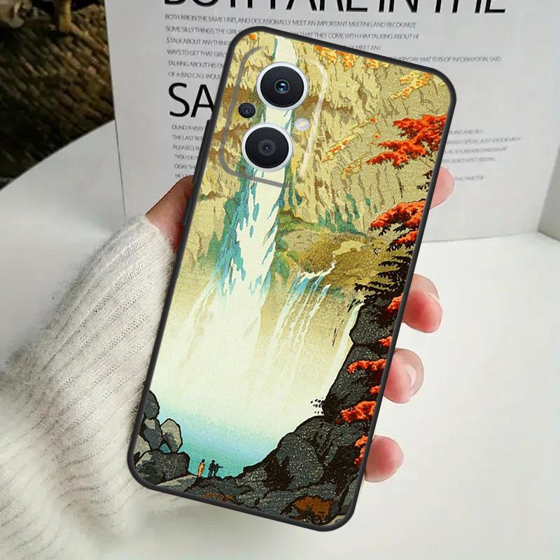 Ukiyo-e Japanese Style Art Case For OPPO Reno 11F 10 Pro 4 5 6 7 8 Lite 4Z 5Z 8T OPPO Find X6 X5 Pro X2 X3 Neo Cover