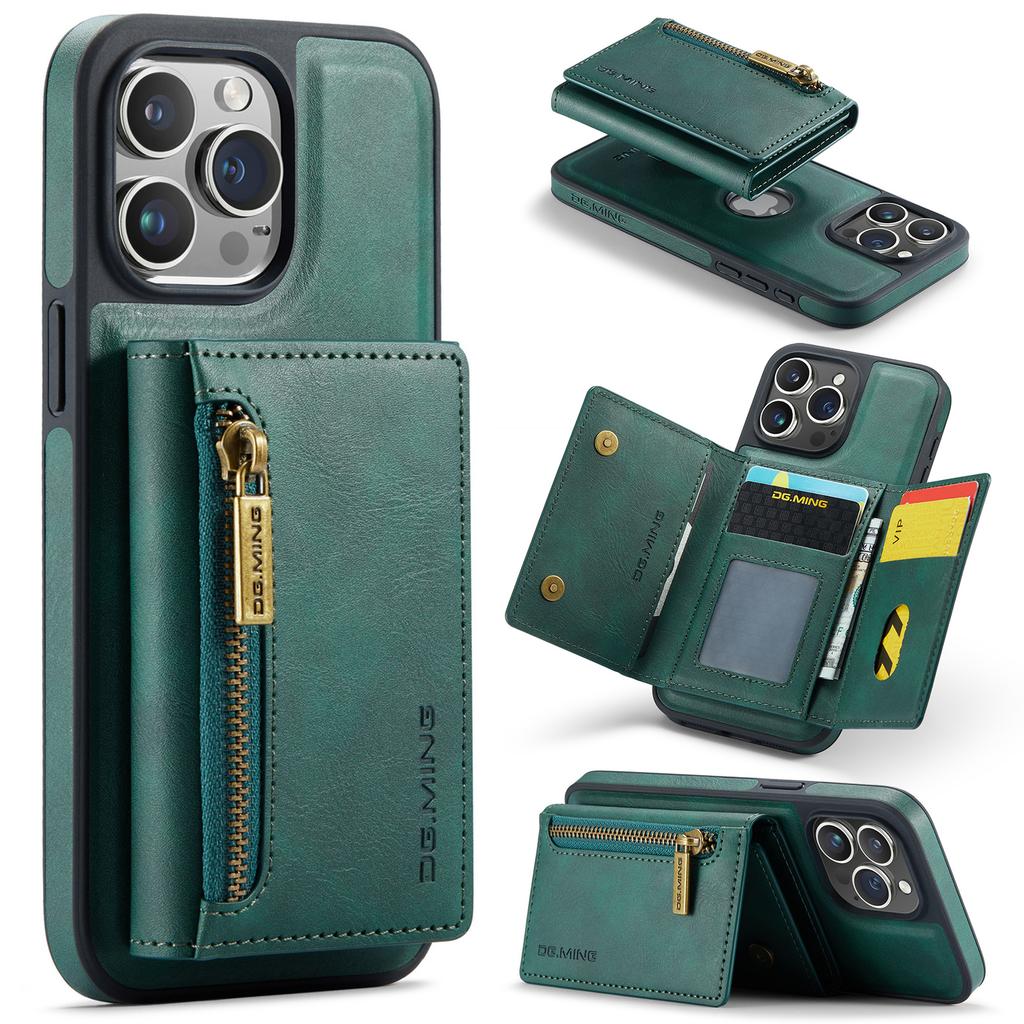 2in1 Removable Leather Card Holder Magsafe Phone Case for iPhone 14 15 13 12 11 Pro Max Plus Magnetic Wallet Shockproof Cover