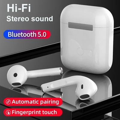 I12  Stereo Wireless Headphone 5.0 Bluetooth Earphone with Charging Box for IPhone Android Xiaomi Smartphones