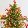 Christmas Candy Cane Shape Cute Christmas Tree Cuttings Traditional Shape Christmas Tree Decorations Christmas Atmosphere 20x10cm