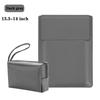 Multipurpose Laptop Sleeve 13/14/15/16 Inch With Bracket Waterproof Laptop Bag Laptop Case Macbook Sleeve Air Pro PU Leather