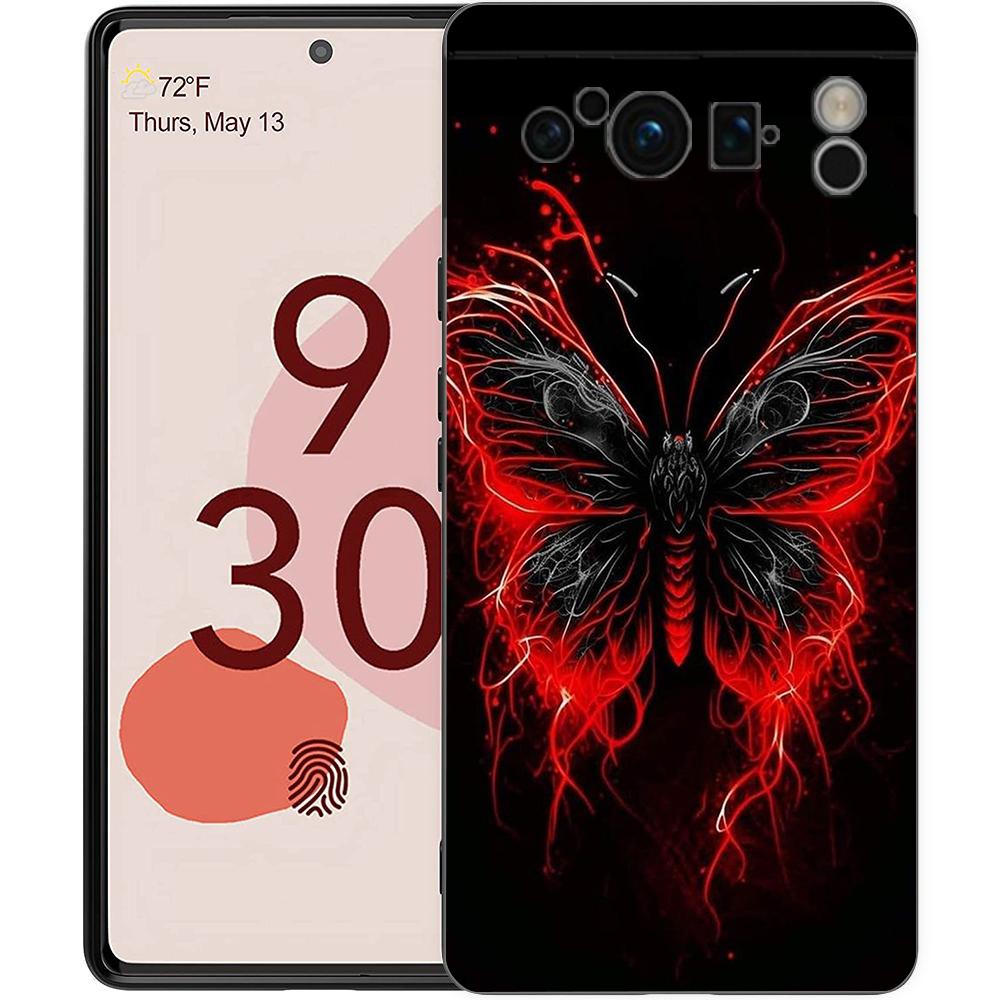 Butterfly Phone Case Cover for Google Pixel 8 7 6 7A 6A Pro 5G Shockproof Silicone Soft 9 Pro XL 8 Pro 5G Shell Coque Capas Bags