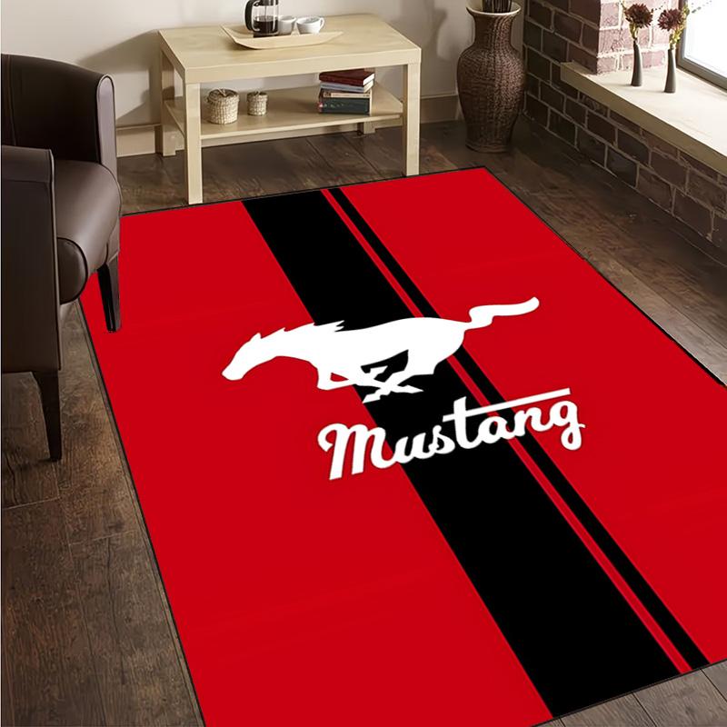 1PC Mustang Carpet Floor mat, Anti-slip mat Chair rug For livingroom,Bedroom, doormat home decor Gift Christmas Gifts