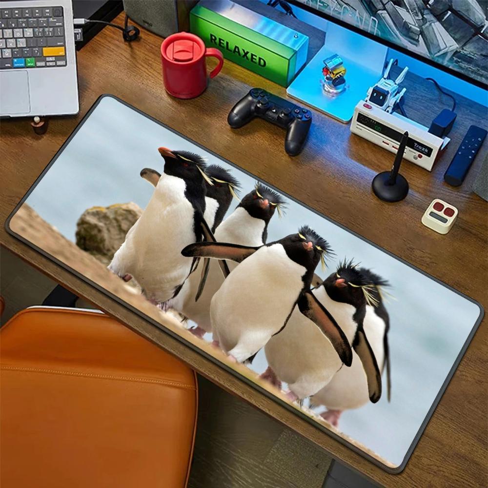 Pinguino antartide carino madagascar Tappetino per Mouse Tappetino in Gomma Laptop Xxl Mousepad Quaderno Giocatore Tavolo Computer Accessori da Gioco