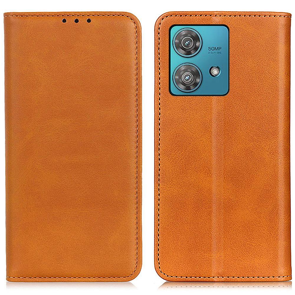 

Для Motorola Edge 40 Neo 5G Чохол Захист від подряпин Складаний Шкіряний Чохол-підставка для телефону Гаманець Brown