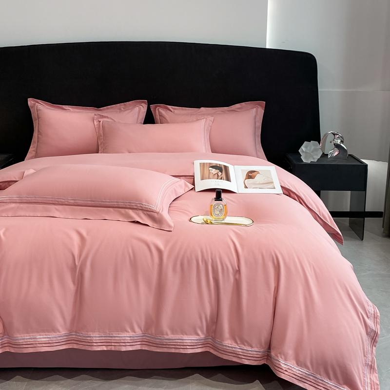 4pcs King/Queen Size Bedding Set Soft Washed Cotton Duvet Cover Skin Friendly Breathable Home Textile Luxury Bed with Pillowcase