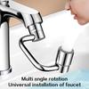 Universeller Wasserhahnverlängerer, 1080° drehbarer Spülbecken-Wasserhahn-Belüfter, Küchenarmatur Waschbeckenarmaturen Sprudeldüse Roboterarm