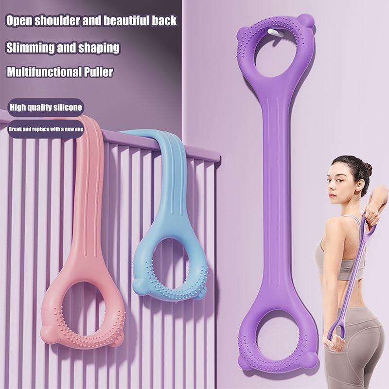 8 Fitness Workout Resistance Band Arm Back Shoulder Exercise Elastic Training Band Yoga Pilates Physical Therapy Equipment