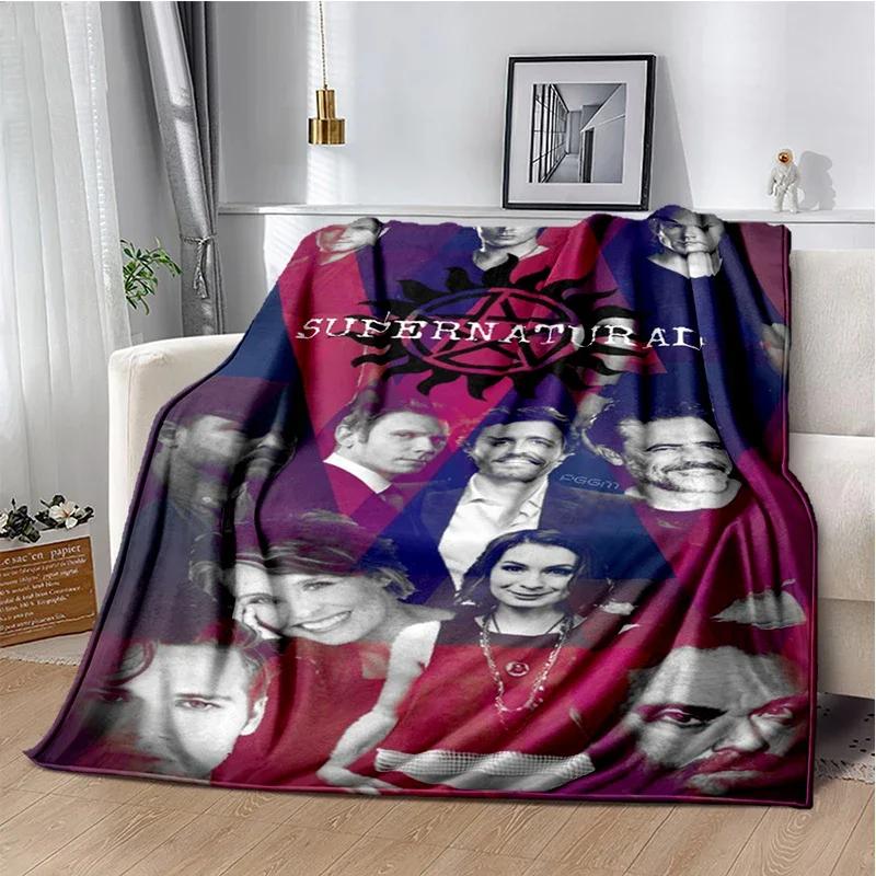 Supernatural join the hunt Throws Blanket Sofa Hiking Picnic Super Soft Quilt Fashion Bed Thermal Flannel Blanket birthday gift