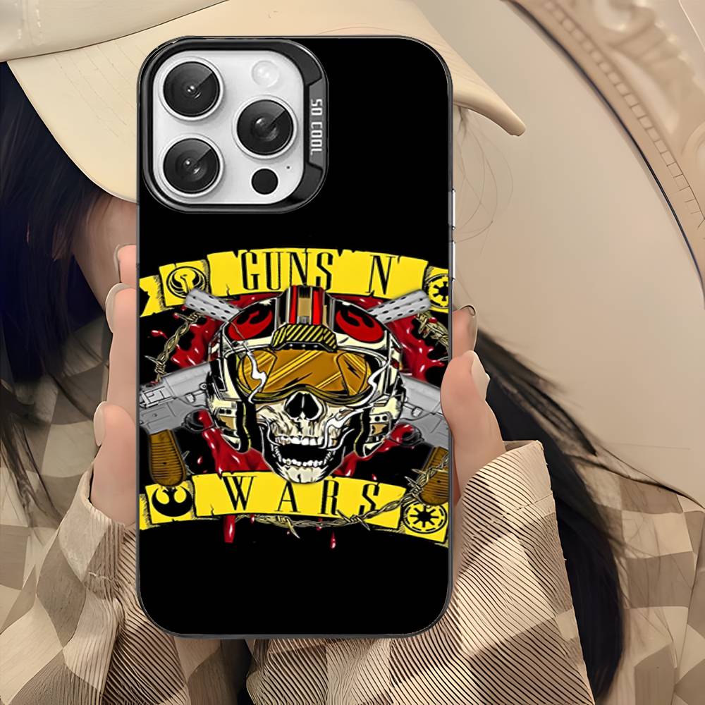 GUNS N ROSES For iPhone 17 16 15 14 13 12 11 Pro Max Plus Matte Color Back Phone Cover