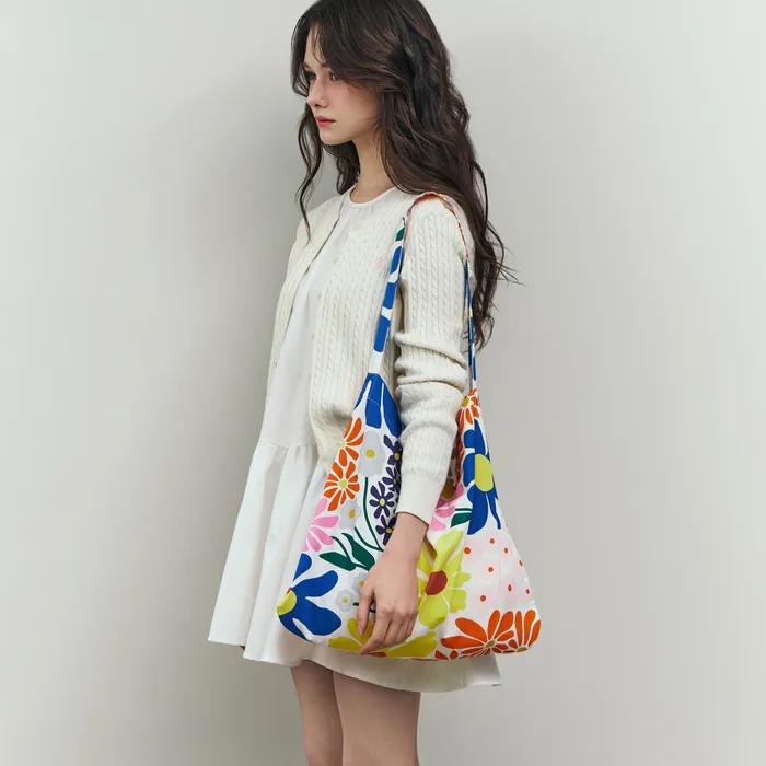 Colorful flower pattern eco-bag