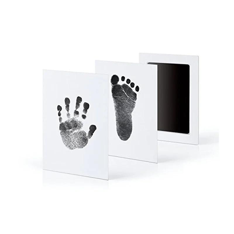 Born Baby DIY Hand And Footprint Kit Ink Pads Photo Frame Handprint Toddlers Souvenir Acssories Safe Clean Baby Shower Gift