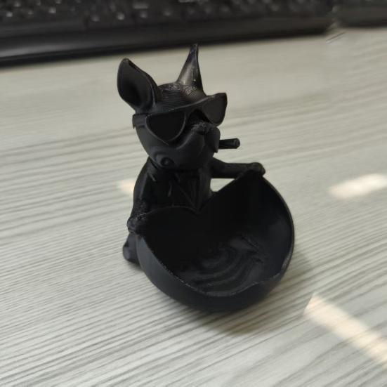 3D Printed Bulldog Storage Box Sunglasses French Bulldog Jewelry Trinkets Keys Desktop Organizer Bowl Pen Holder Decoration