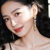 2026 New Elegant Star & Number 5 Long Tassel Earrings Light Luxury Full Zircon Drop Earrings for Women