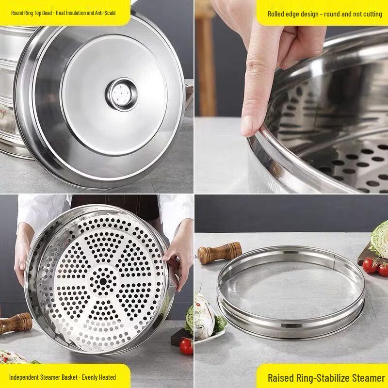 Xihuo Commercial Multi-layer Stainless Steel Steamer