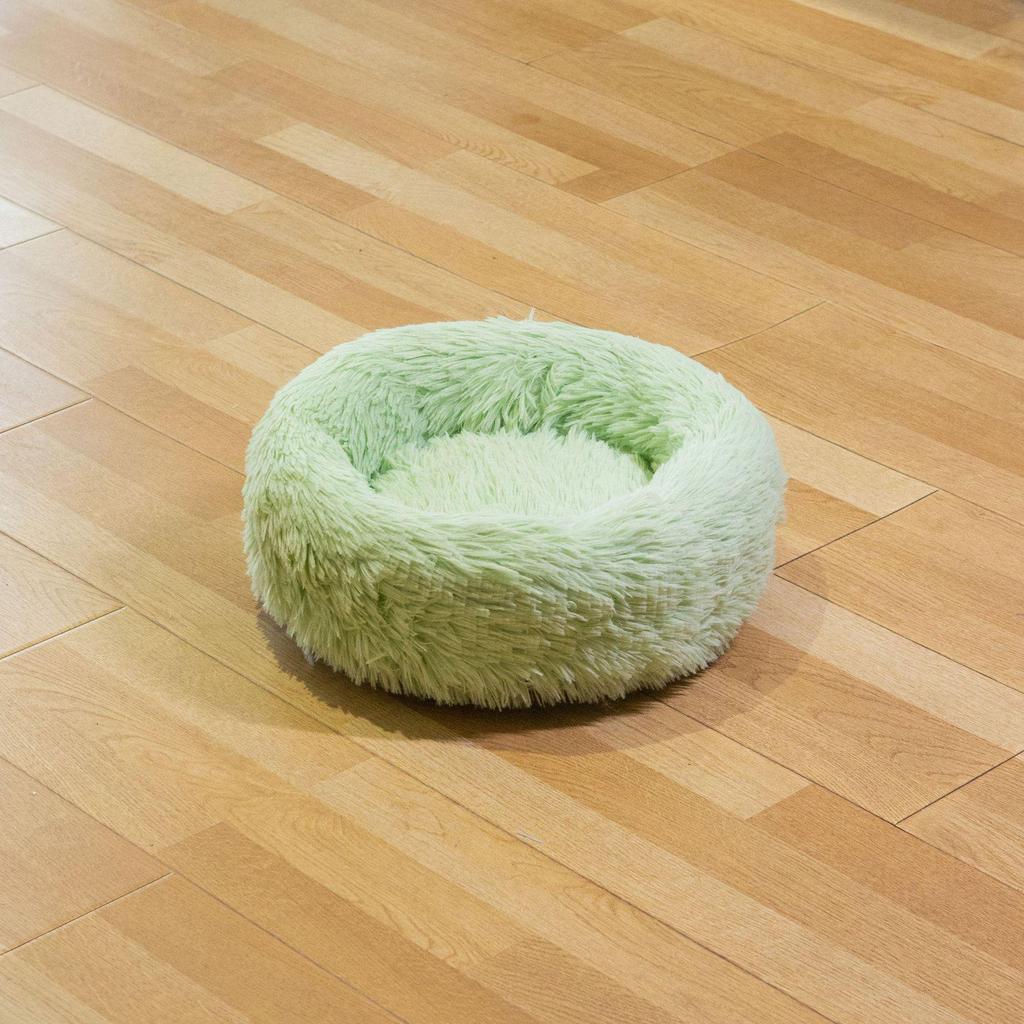 Cozy Plush Pet Nest: All-Season Round Cat & Dog Bed