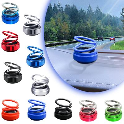 Car-mounted Suspended Rotating Double-ring Aromatherapy Solar Aromatherapy Car Accessories 1ml