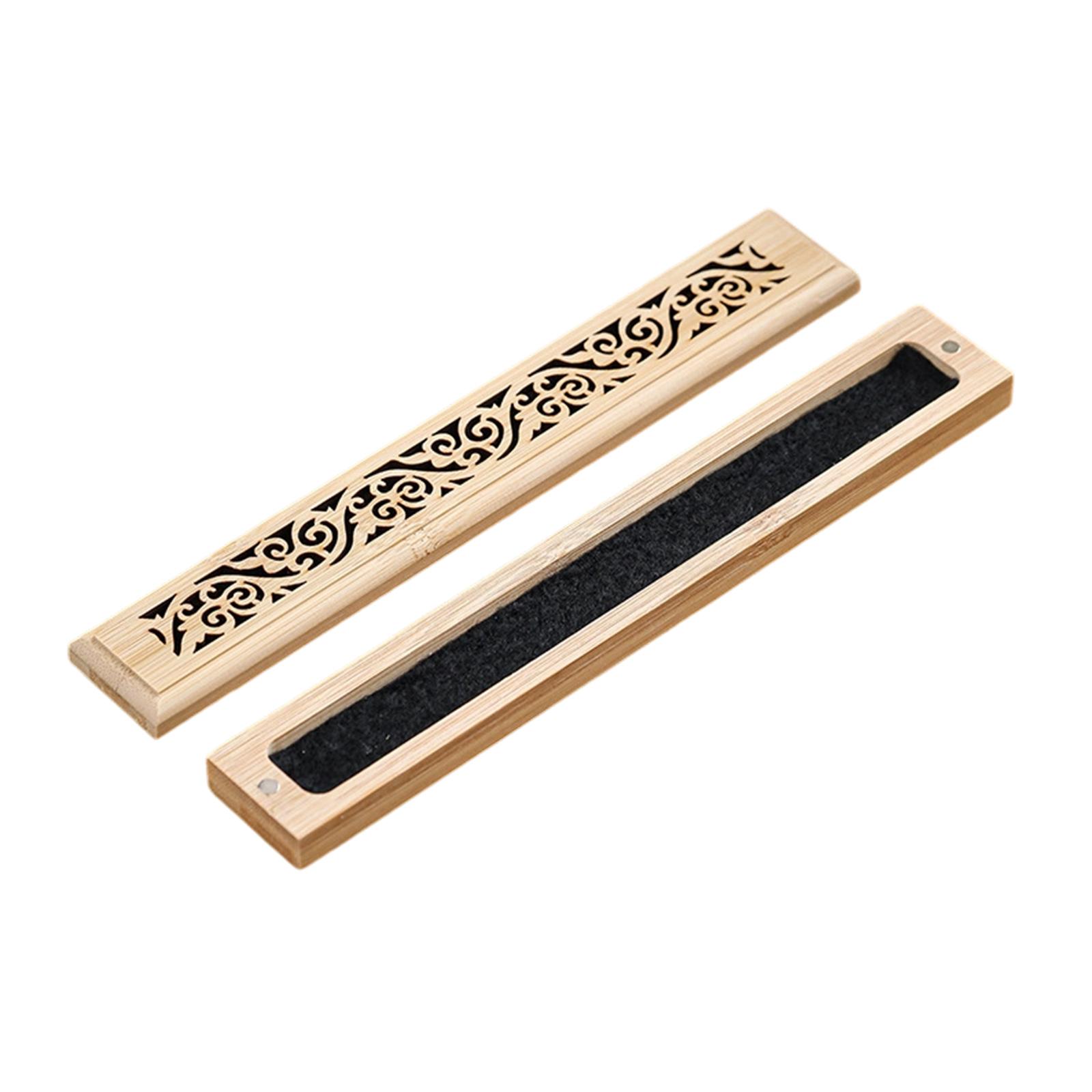 Bamboos Incenses Burners Handmade Incenses Stick Holder Ashes Catchers Meditations Incenses Holders Burners for Stick Home Decors